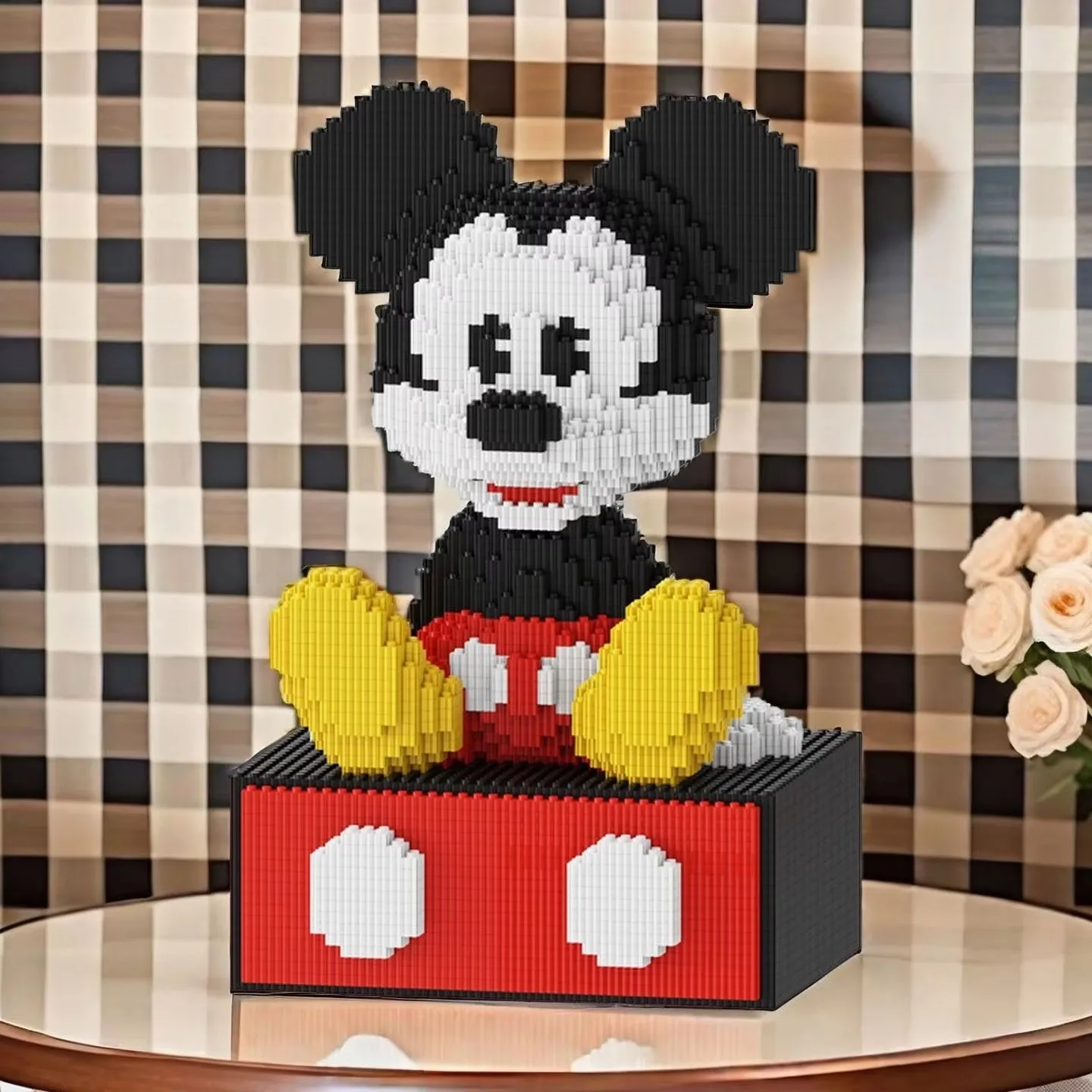 4500 stuks Mickey Mouse blokken speelgoed in lade Mickey Mouse blokken speelgoed verbindende blokken bouwstenen kinder verjaardagscadeaus