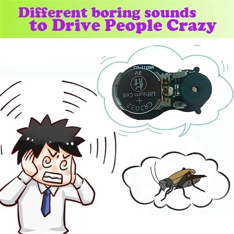 Hidden Cricket Noise Maker Prank Gadget Gift Novelty Ffice Home Amusing Portable Trick Fun April Fool's Day Gag Gadget Jokes