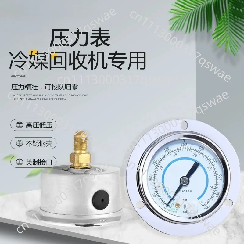 High Low Pressure Gauge And Control Knob Spare Parts Pressure Meter Head For 12L 24L Refrigerant Recovery Recycling Machine
