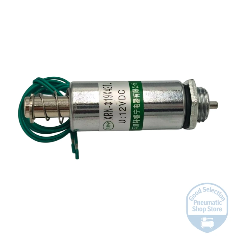 1PCS 12V 24V DC 19X42TL Electromagnet Push Tube Type Solenoid Coil Column Push-Pull Electromagnet for Automation Equipment