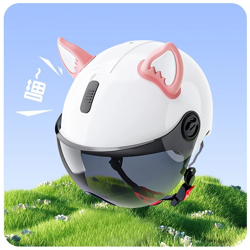 

Electric Helmet Decoration, Free Stickers, Fox Ear Jewelry, Universal Decorative Horns