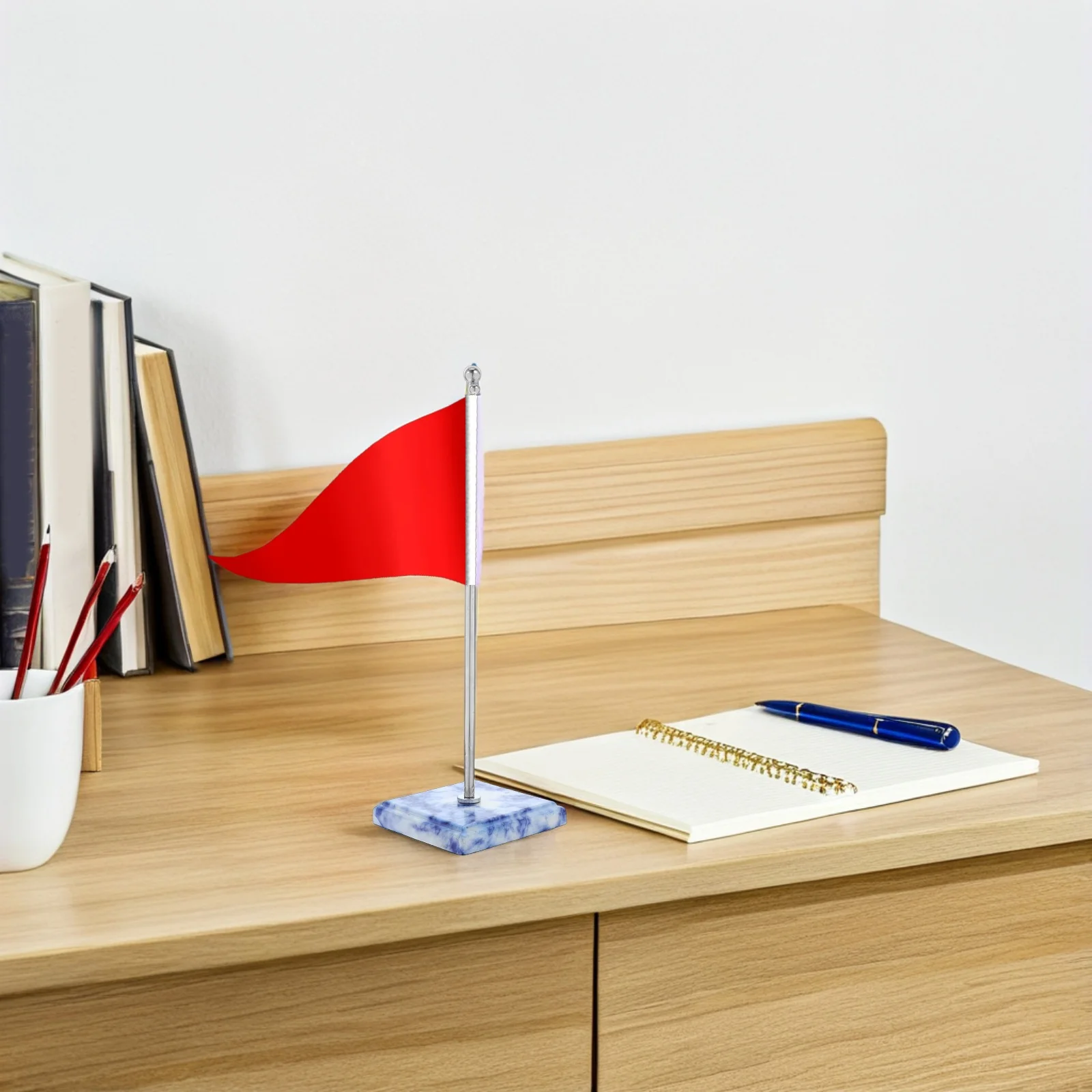 

1Set Desk Flagpole Stand Mini Flag Holder Base Table Flag Stand for Office Conference Room Sports Events