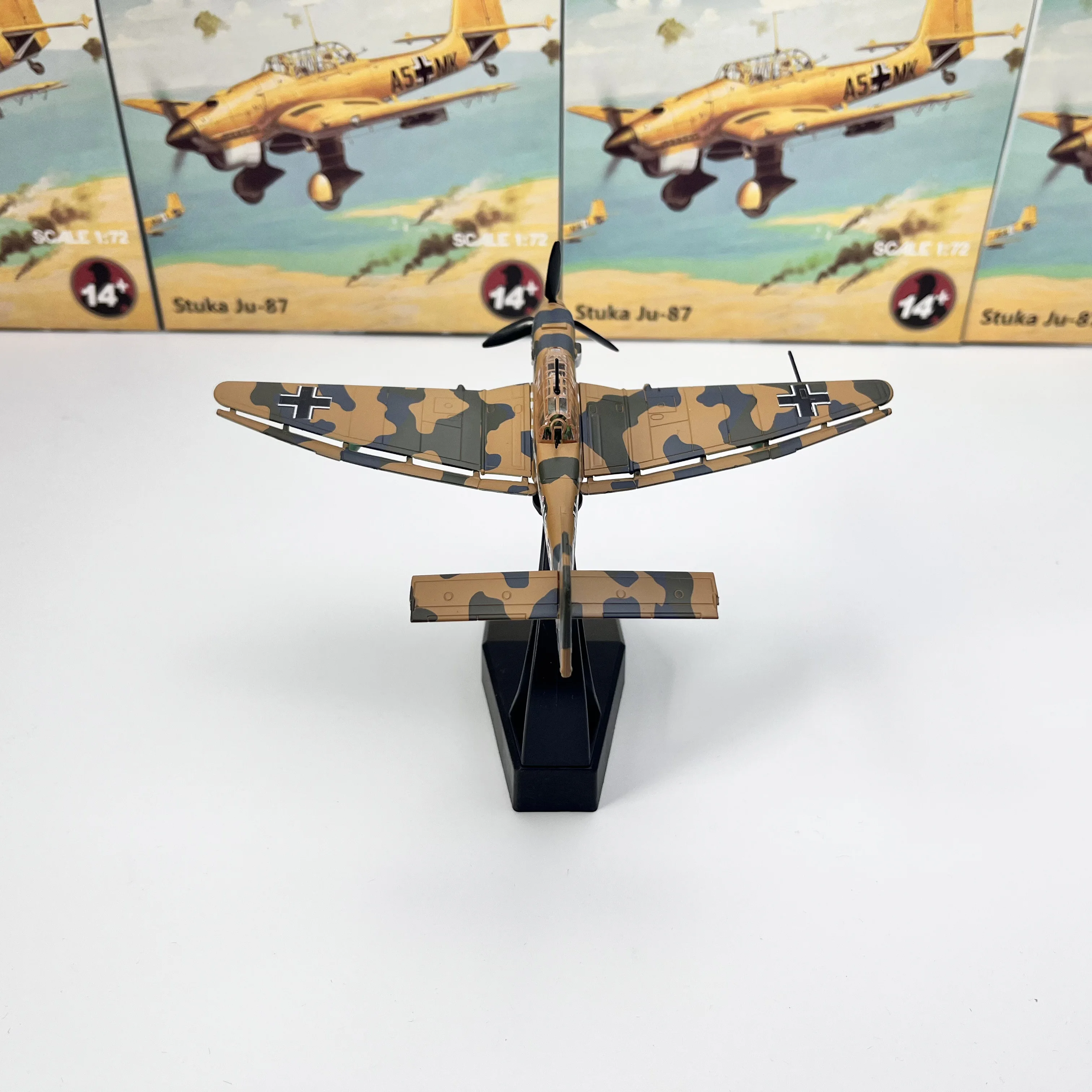 

1:72 Scale German Junkers Stuka JU87 JU-87 Bomber Fighter Metal Plane Aircraft Model Children Ornament Toy