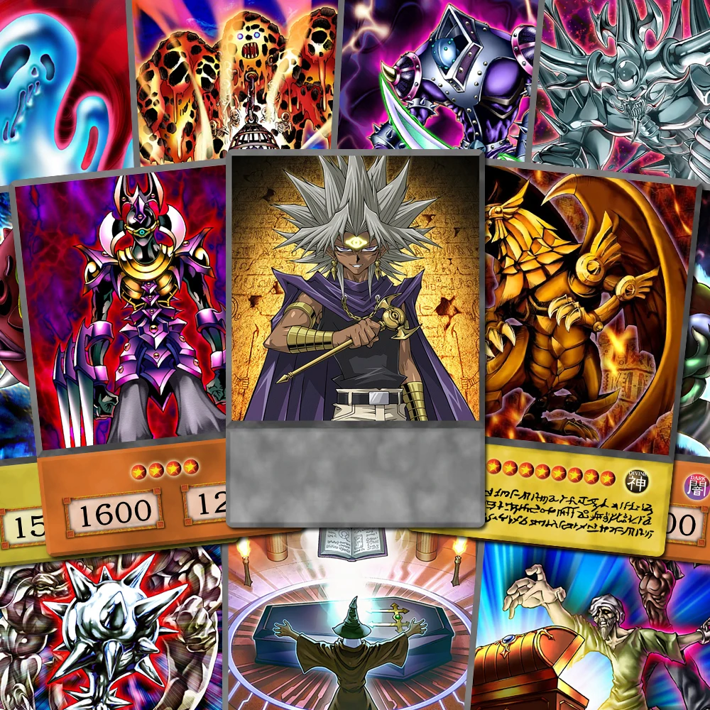 

50 шт./компл. YGO Marik Ishtar, колода персонажей Orica Immortality Torture RA Lava Golem, коллекция игр в стиле аниме, бумажные карты