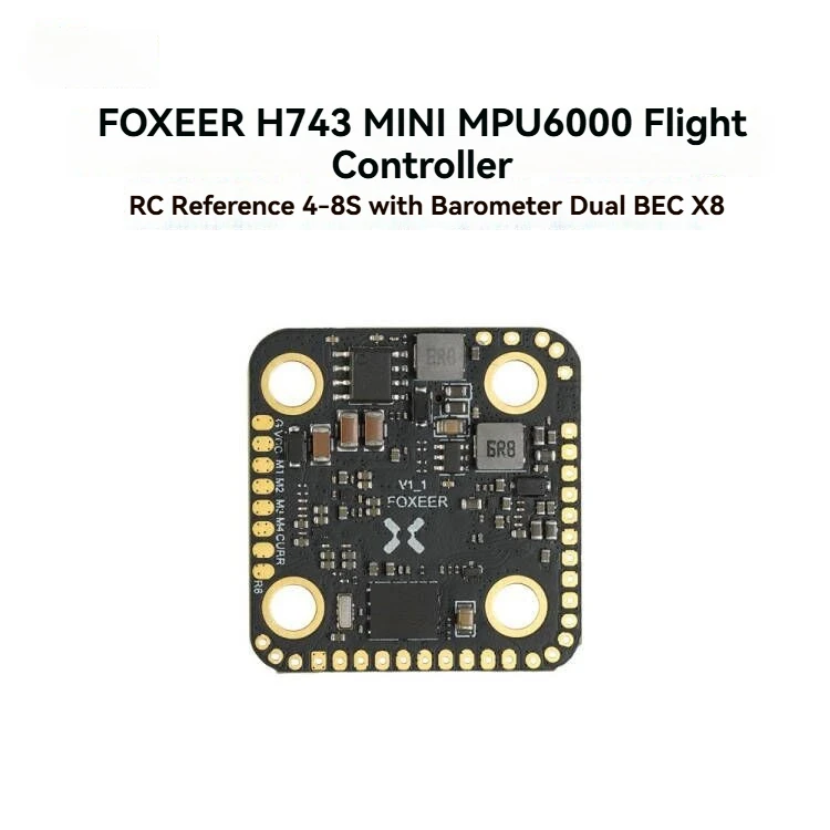 For Foxeer H7 Mini MPU6000 FC 8s Dual BEC Barometer Support X8 Flight Controller for DIY RC FPV Racing Drone Accessories