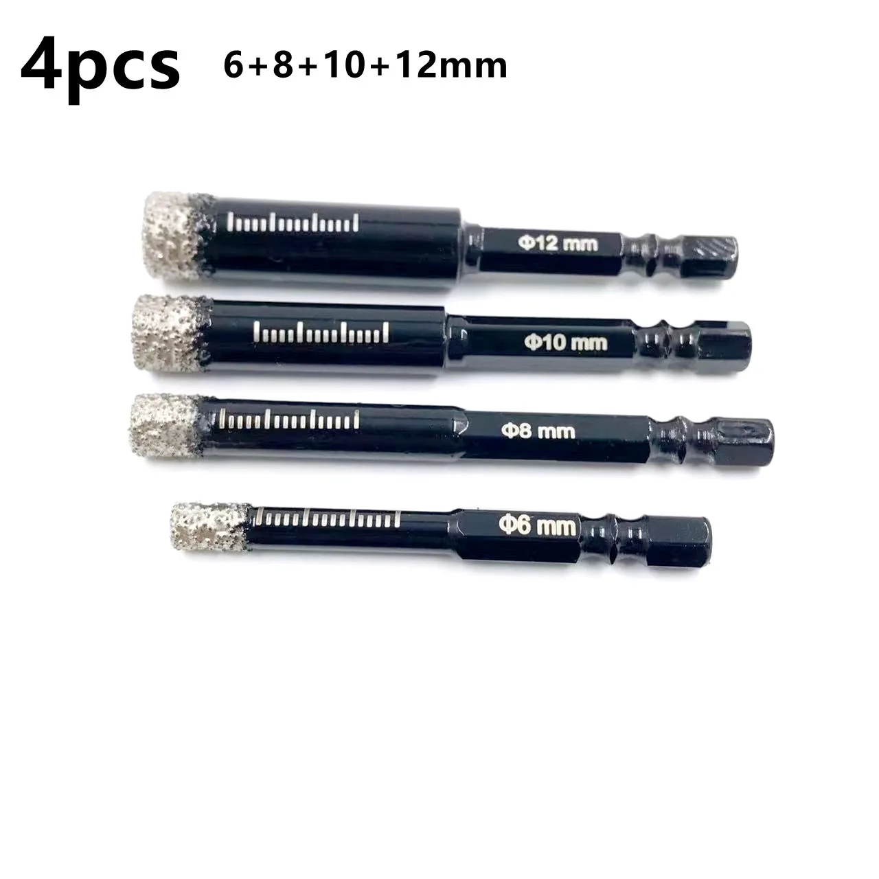 Hexagonal Shank Brazed Dry Ceramic Tile Drill Bit