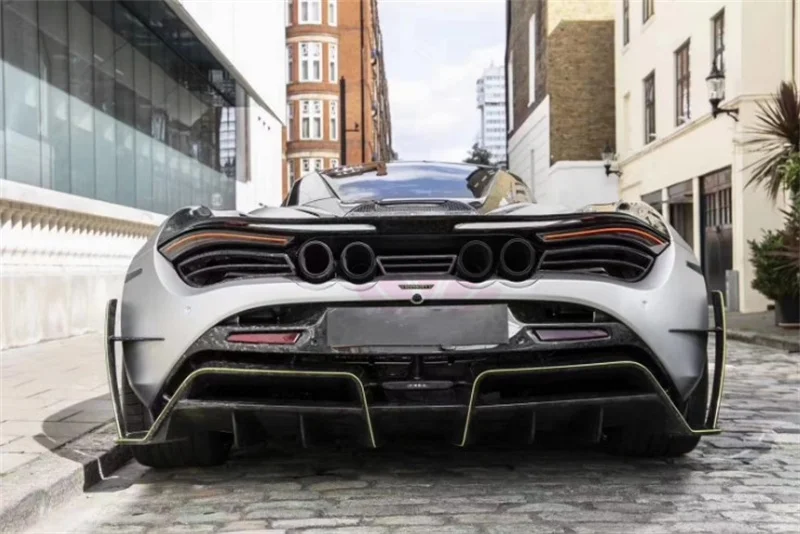 Amortecedor traseiro estilo M de fibra de carbono semi de alta qualidade para McLaren 720S Spider Coupe Body Kit vendas diretas da fábrica
