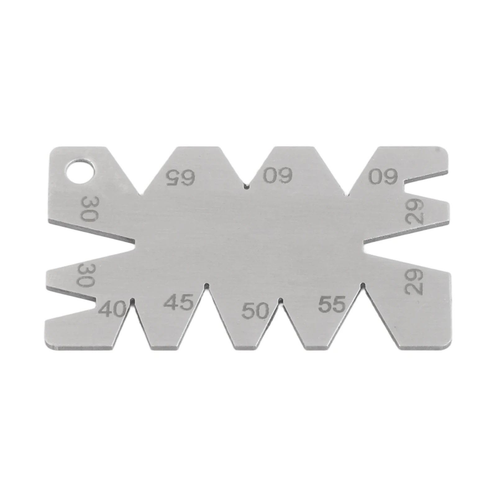 Stainless Iron Angle Template for Checking Thread Cutting Tool Angles on Metal Lathes with Eight Precise V-Slot