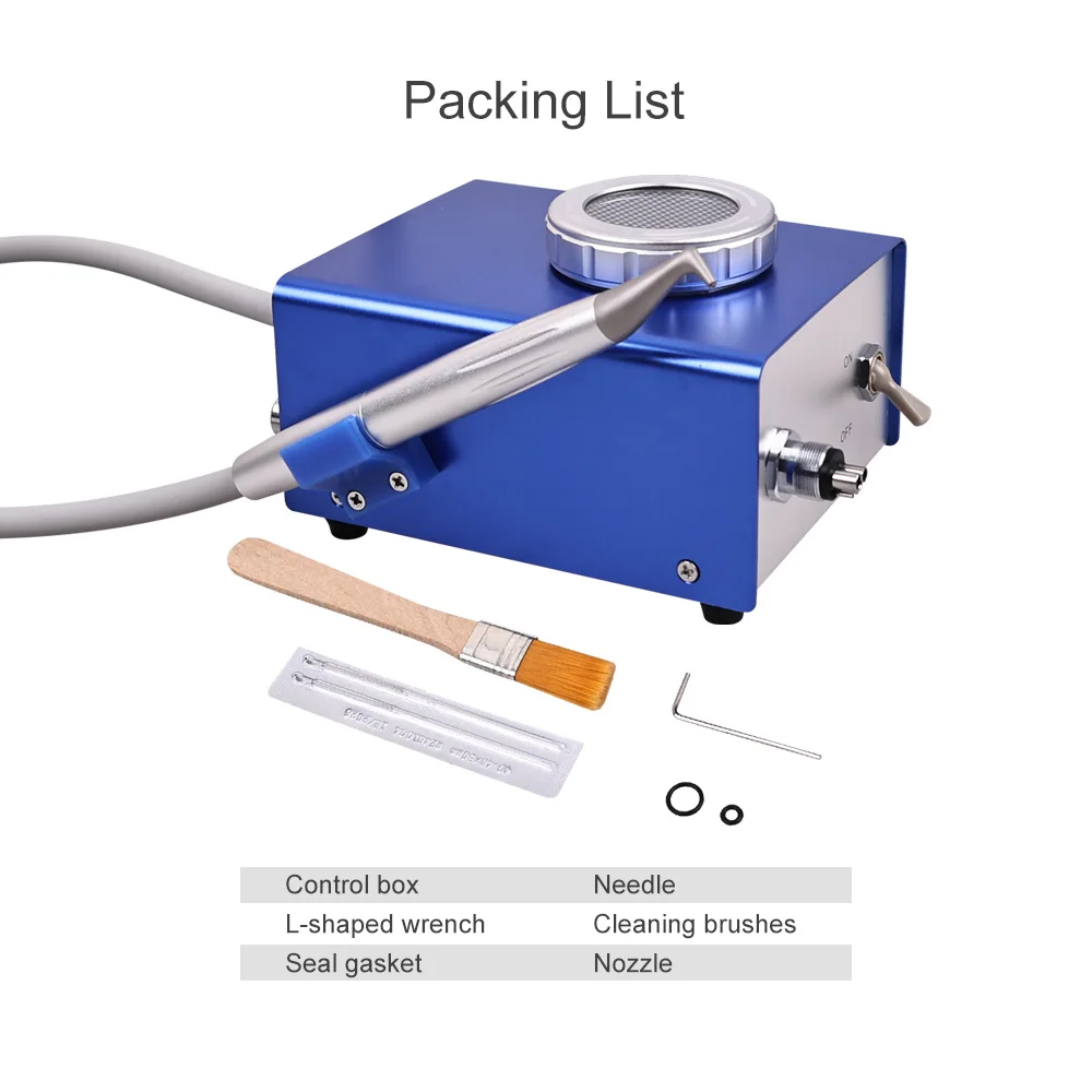 B2/M4 Dental Polishing Sandblasting Machine Air Polisher Flow Air Driven Device for Teeth Whitening Cleaning Dentistry Equipment