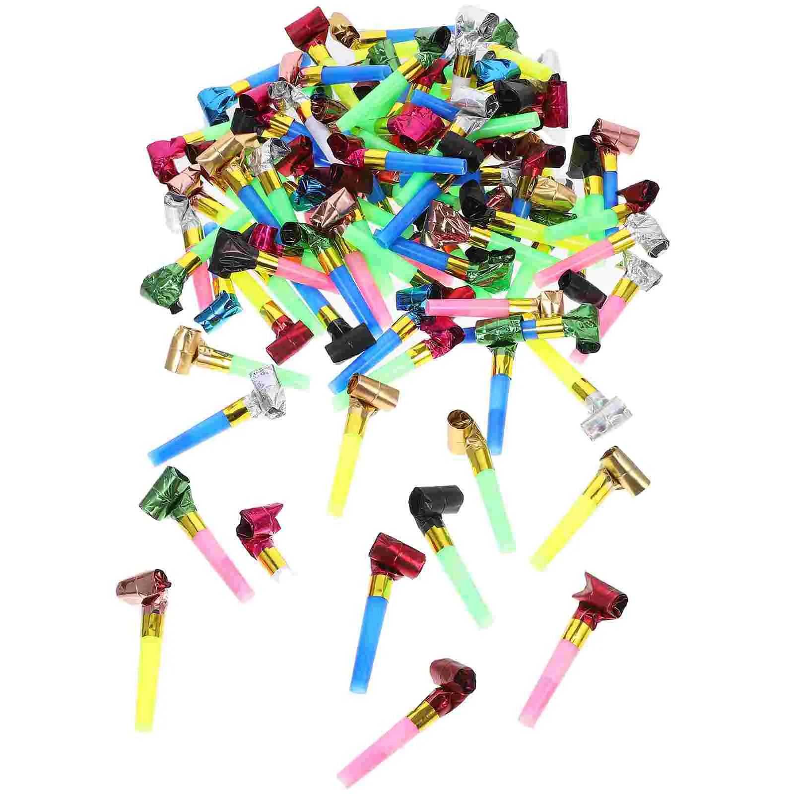 

100 Pcs Blow Dragon Whistle Birthday Party Favors Noise Maker Blowouts Horn Noisemakers Horns Blowers Air