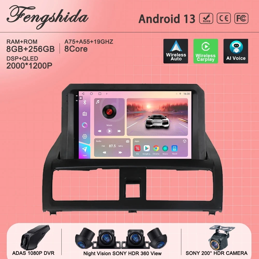 

Android 13 For Honda Accord 7 Diesel 2003 - 2007 Car Radio Stereo Multimedia Player Navigation No 2Din DVD 5G WIFI BT Screen DSP