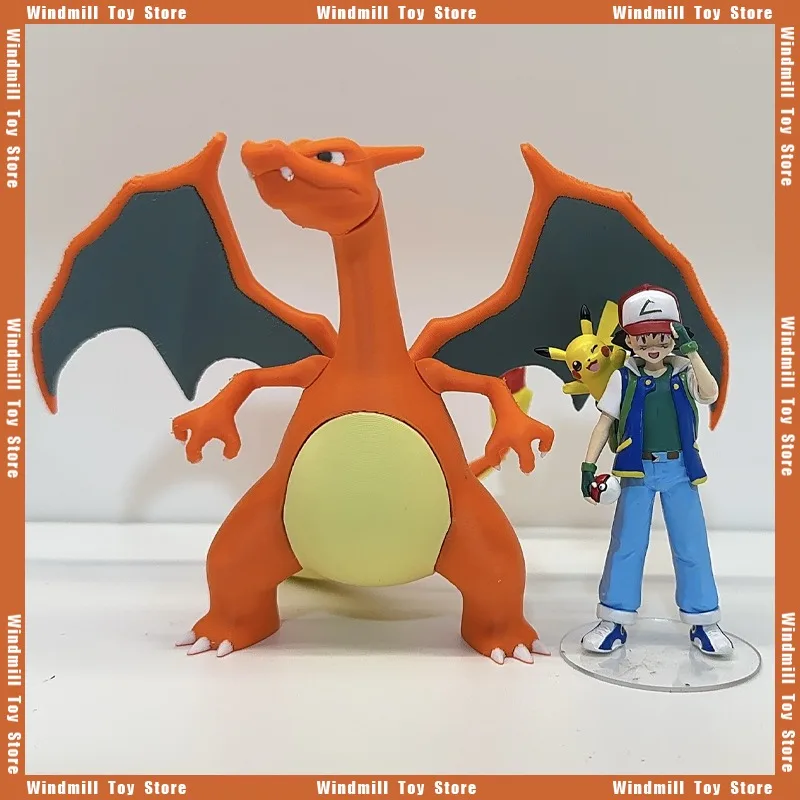 

3D-печать масштаба 1/20 World Charizard Ash Ketchum Pokémon игровая периферия PLA Коллекционная модель настольный орнамент украшение игрушка