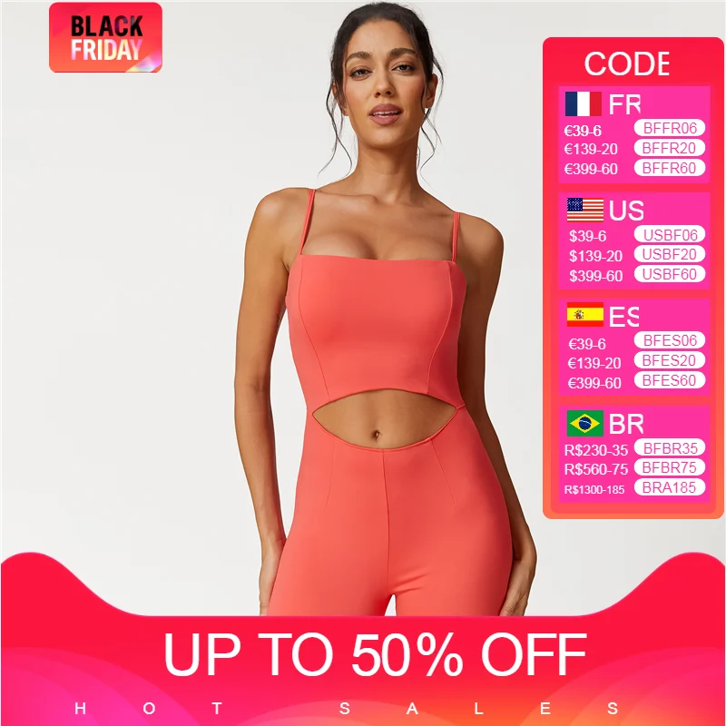 

Cutout Gym Fitness Yoga Set Women One Piece Jumpsuit Sports Bodysuits Casual Workout Playsuits Female Rompers Outfits Clothes