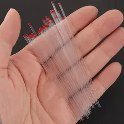 200PCS Glass Tube Multifunctional Glass Tube for Laboratory Capillary Tubes Plain Extraction Tube Plastic Tube Melting Tube