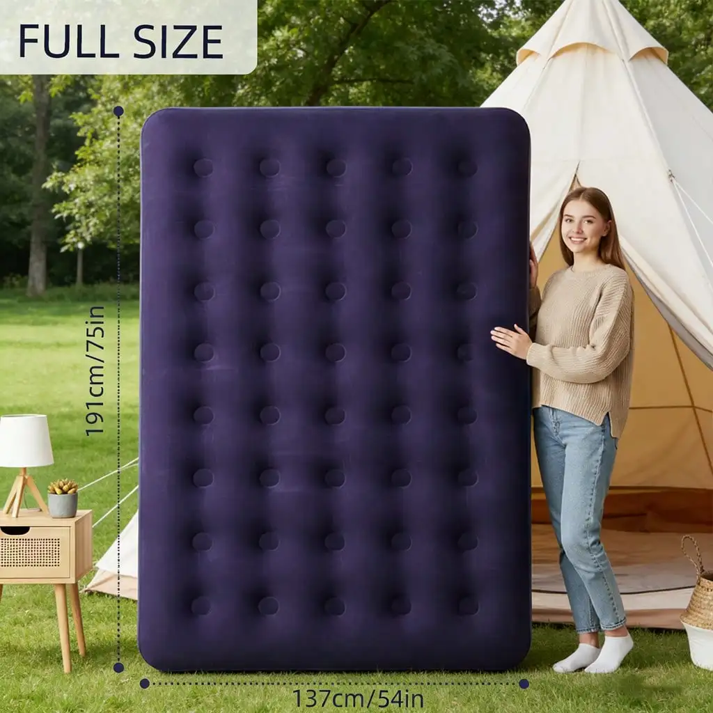Outdoor Inflatable Mattress, Home Mattress, Multiple Models Available, Load Capacity: 440 Pounds, Foldable For Storage, 3-Minute Quick-Fill Mattress, Suitable For Family Rest And Outdoor Camping Use ST260707115378842267829