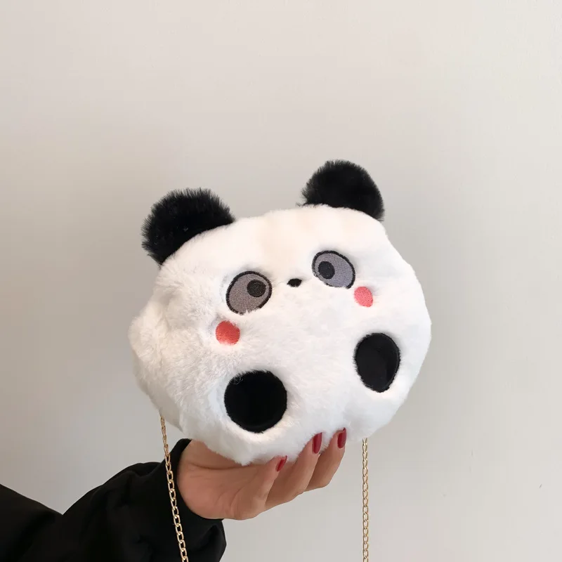 

Cute Plush Little Panda Bag 2023 New Fashion Women's Versatile Panda Cartoon Crossbody Bag Korean Version Plush Bag