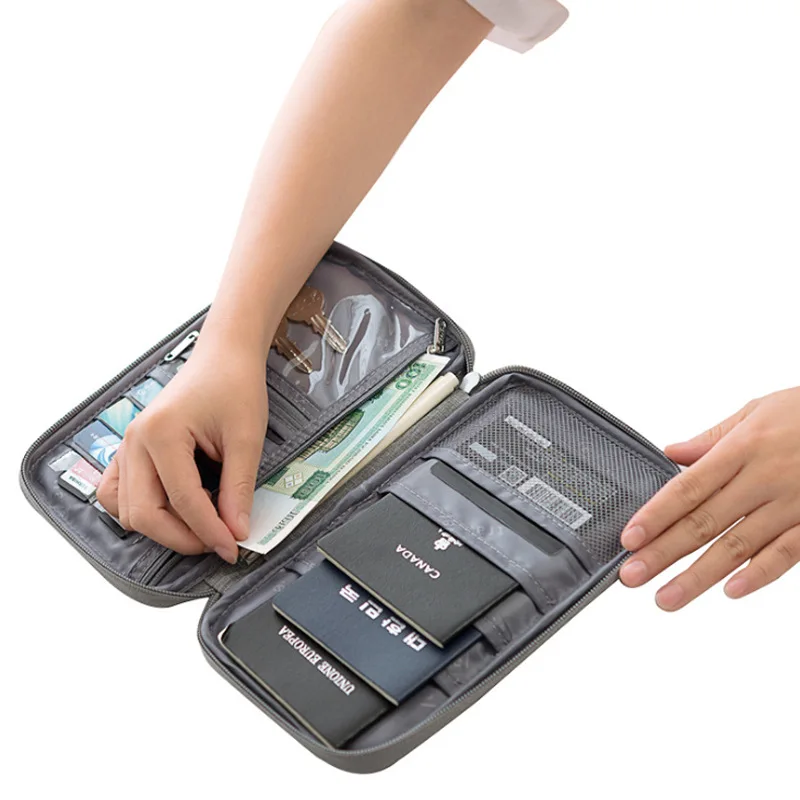 

Korean Style Multifunctional Id Bag Cationic Waterproof Card Storage Case Household Travel Documents Passport Holder