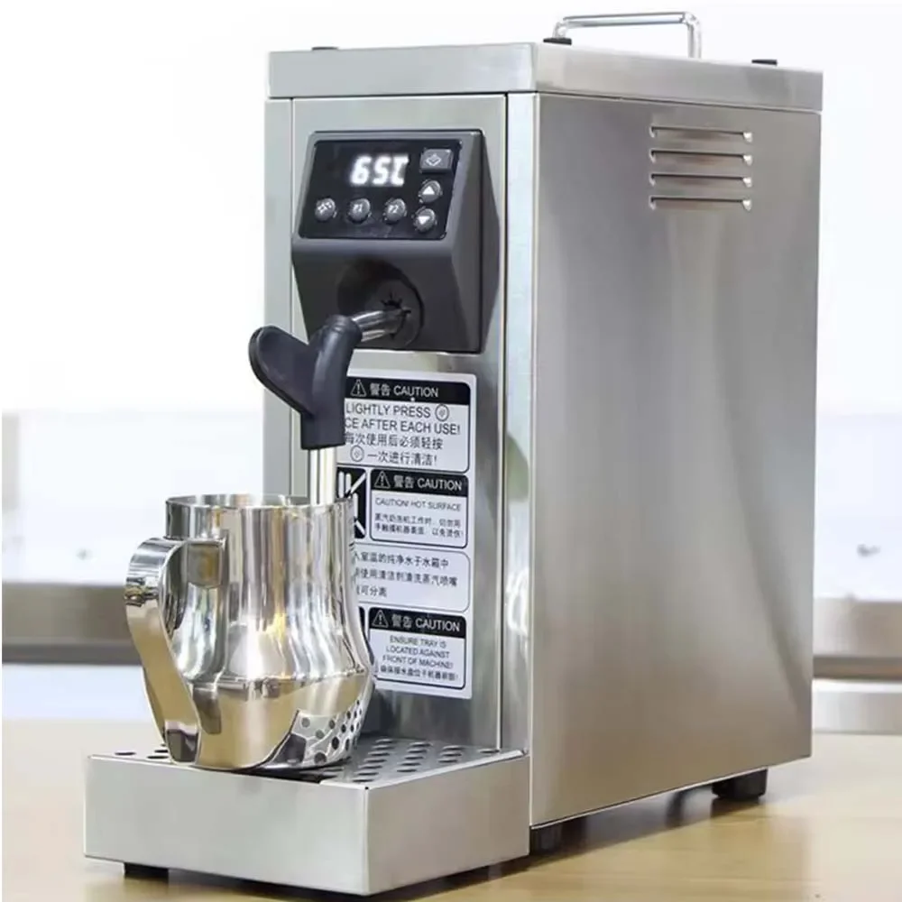 Commercial เครื่องทําฟองนม 4Bar กาแฟนม Bubble Maker 1450W เครื่องชงกาแฟเอสเปรสโซเครื่องชงกาแฟไอน้ําเครื่อง