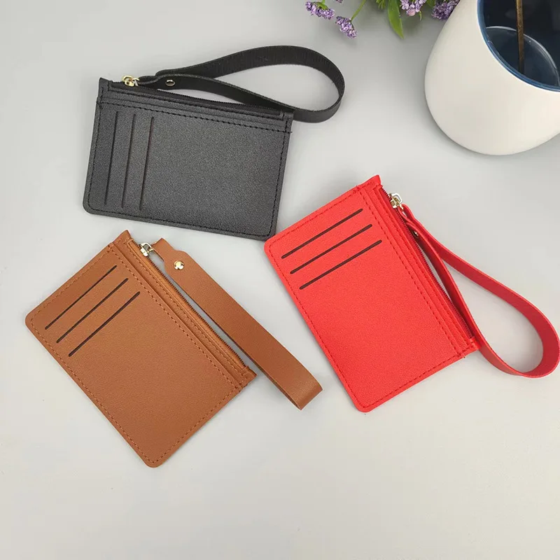 New Woman Fashion Ladies Bank Card Holder Coin Purses Designer Women Purse Zipper Design Men Wallet Mini Purse Unisex Bags C020