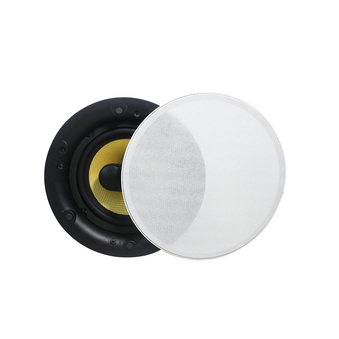 2 Way 50W WiFi Bluetooth 6.5-Inch Ceiling Speaker with Crossover Dual Voice Coil and Dual Tweeter