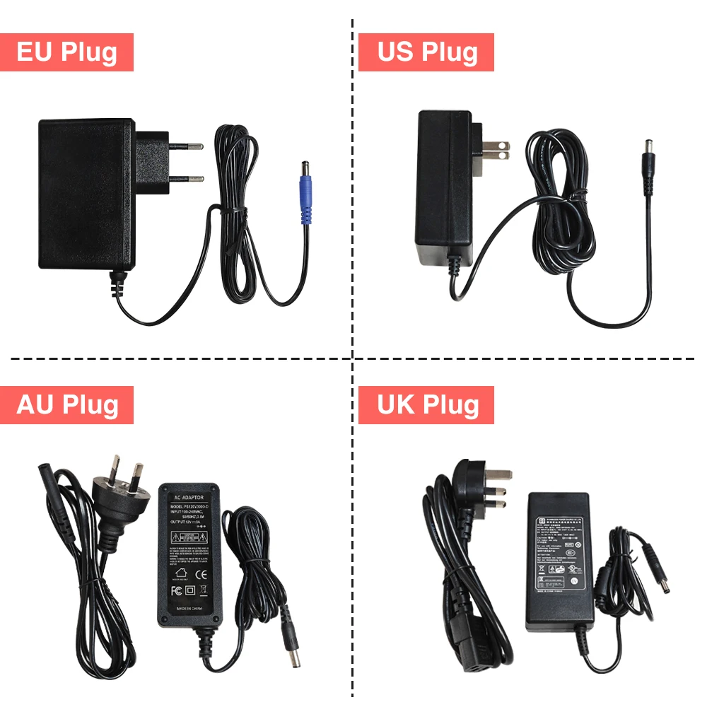 100V-240V To DC 12V 3A Switching Powerful Power Supply Adapter Work For CCTV Security Mini PTZ Camera