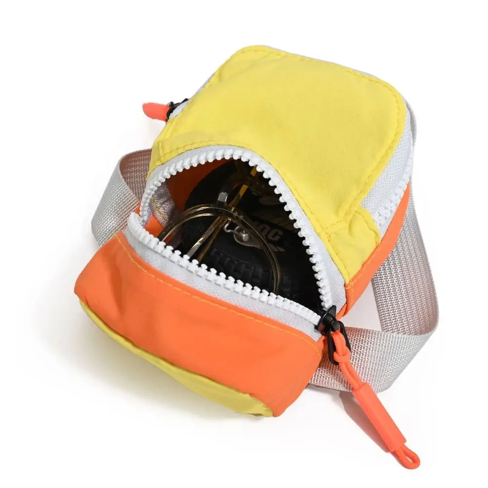 Fashion Colorful Mini Backpack Coin Purse Color-blocked Nylon Bag Shape Wallet Casual Cute Canvas Coin Bag Male
