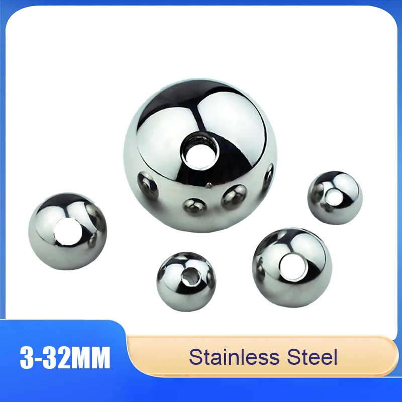 

Stainless Steel Beads 3-32mm; With Hole Spacer Beads For Earrings, Jewelry Making, DIY Beaded Bracelets, Neckl