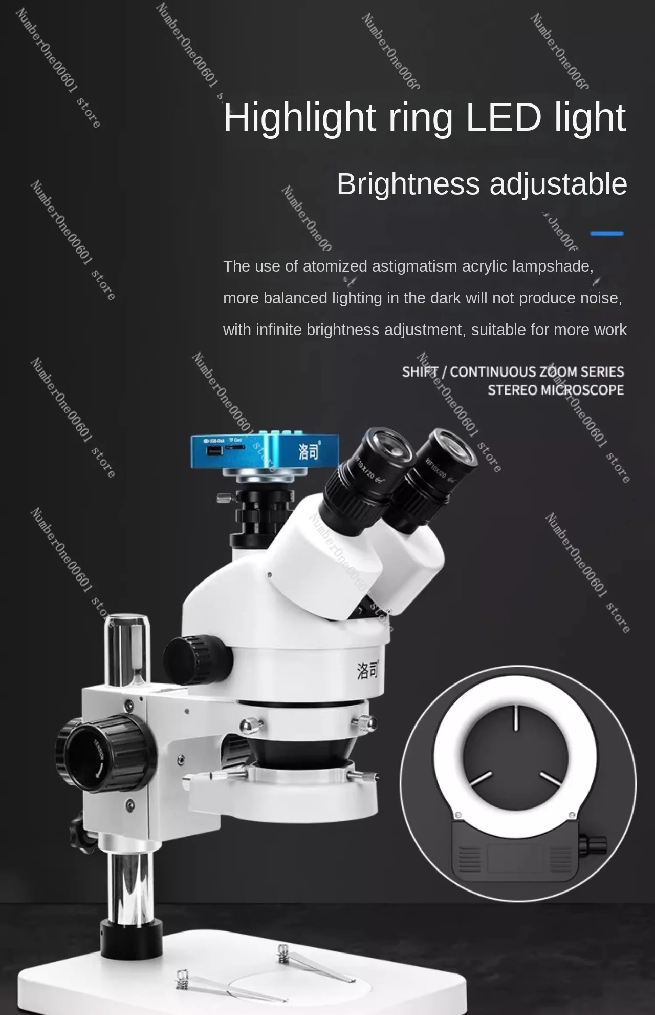 Microscope Cell Phone Maintenance HD Binocular Trinocular Stereoscopic Industrial Specialized