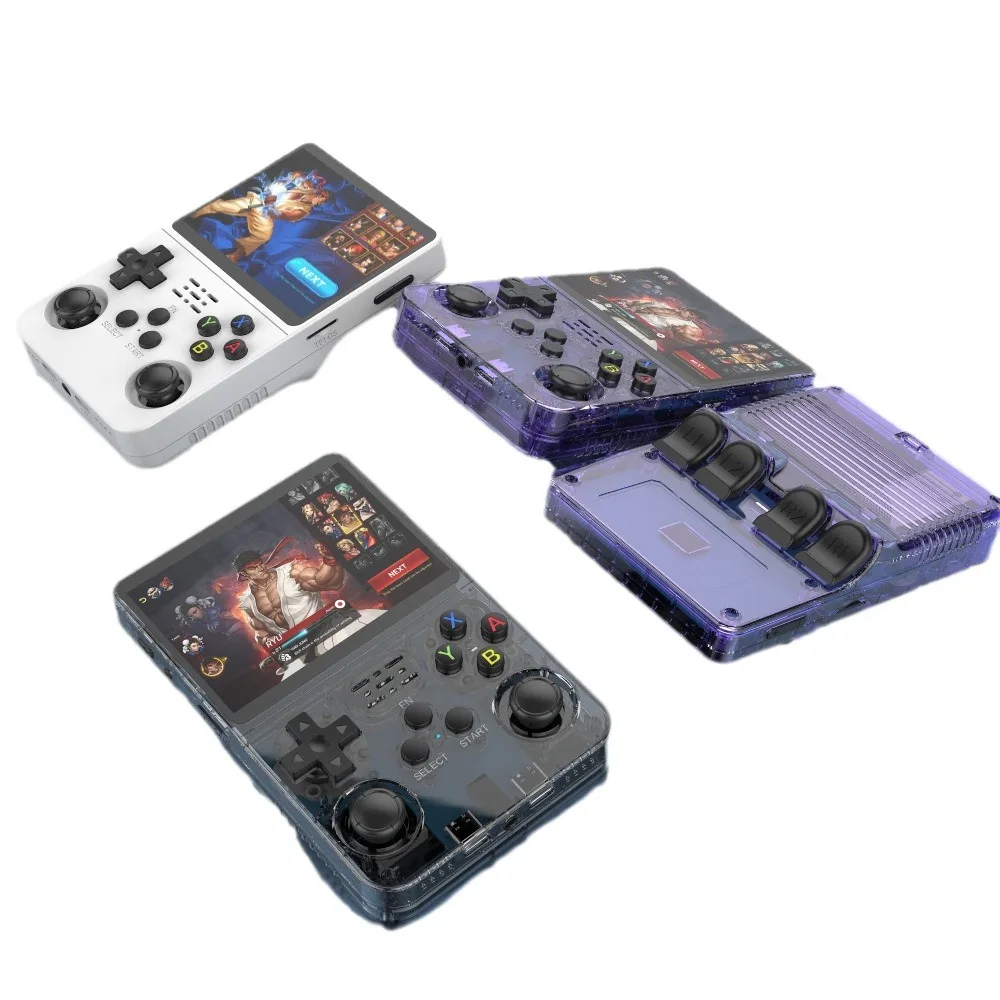 R36S Handheld Video Retro Game Console Linux System 3.5Inch IPS Screen R35s Pro Portable Pocket Video Player 64G 128G
