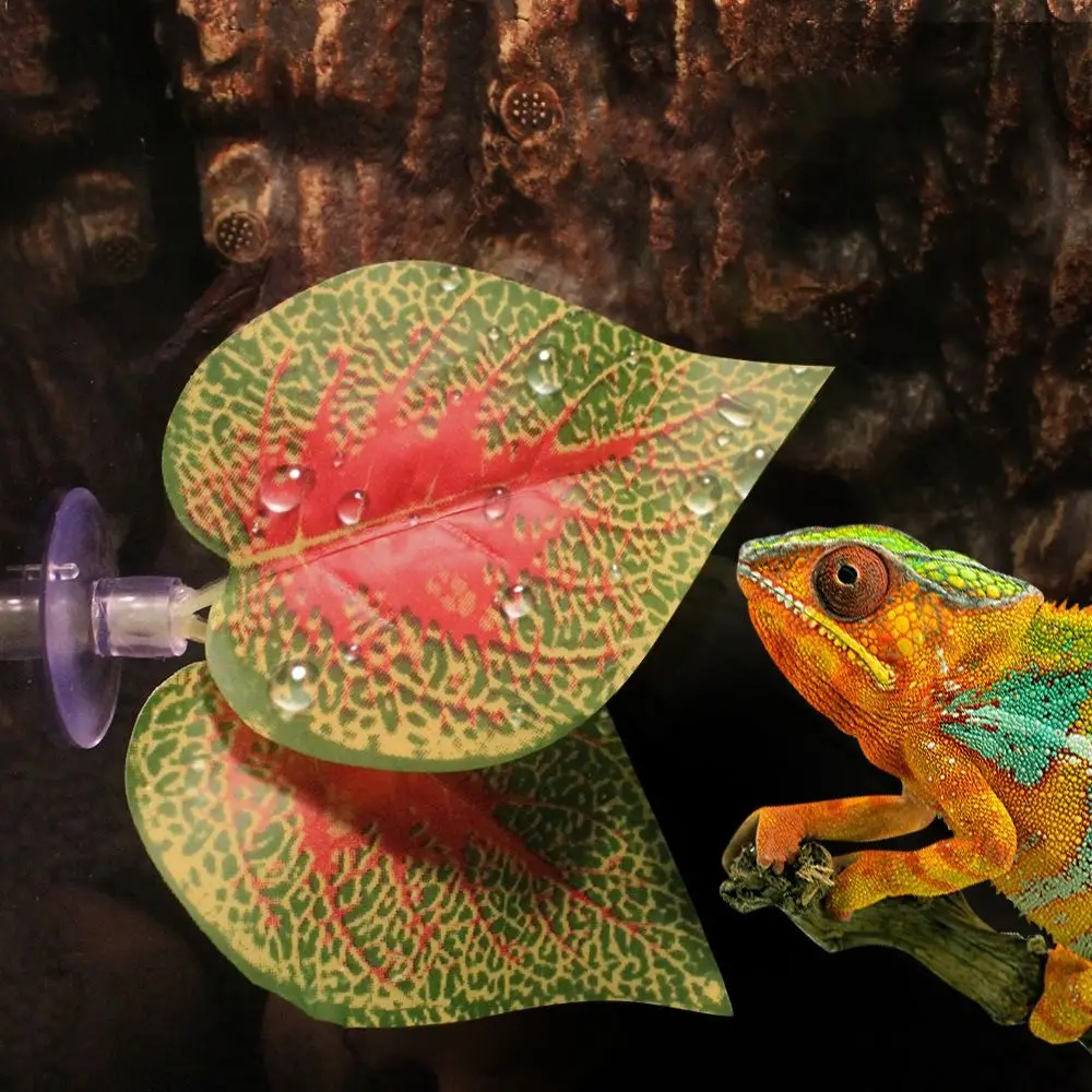 

5pcs Fish Tank Decor Simulated Fish Rest Leaf with Suction Cups Creative Artificial Plants Various Aquarium Landscaping Snakes