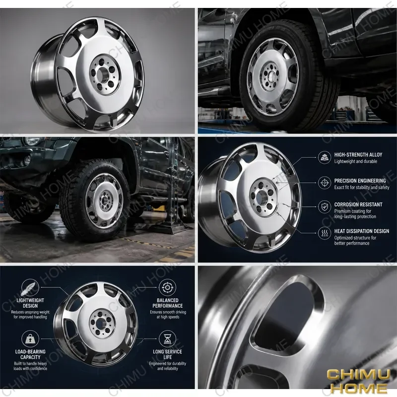 【CHIMU HOME】18-22 Inch Gold Chrome Plated Forged Alloy Wheel Rim for Mercedes-Benz S E C Class for OE Upgrade