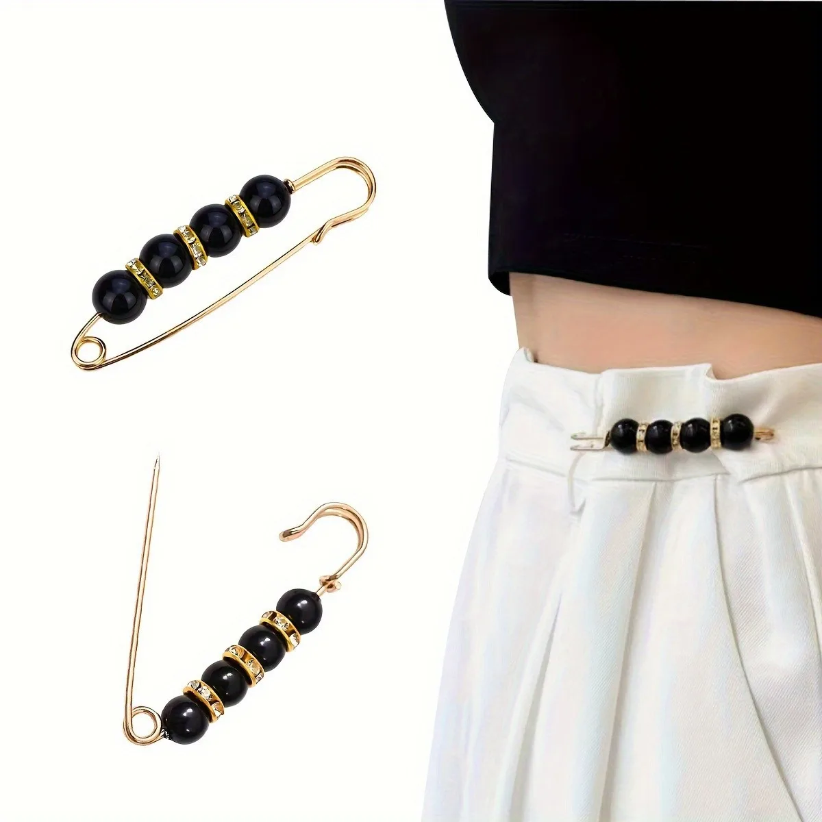 14-delige elegante brocheset met imitatieparels, legering en kunststof, onregelmatige vorm, geschikt voor jurken, hoeden, sjaals, enz. - afbeelding 2