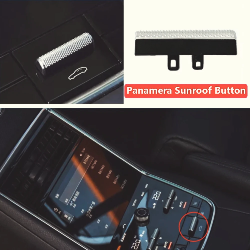 Para Porsche Panamera 2017-2021, consola Central interna  coche, aire acondicionado  CA, botón  interruptor  techo solar, reempl