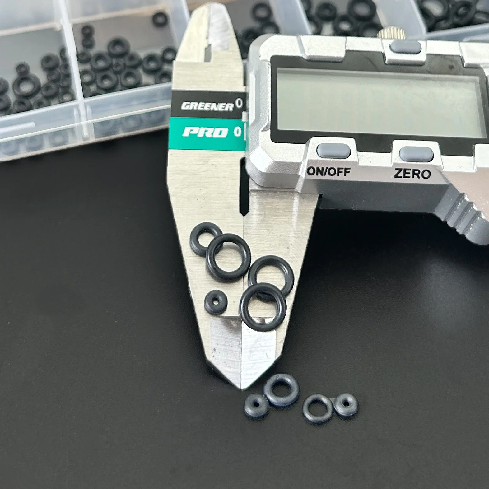 

250PCS EPDM Black O-Ring Combination CS 1mm/1.5mm OD 3~8mm Weatherproof Seal Gaskets Heat & Chemical Resistant Rubber O Ring Kit