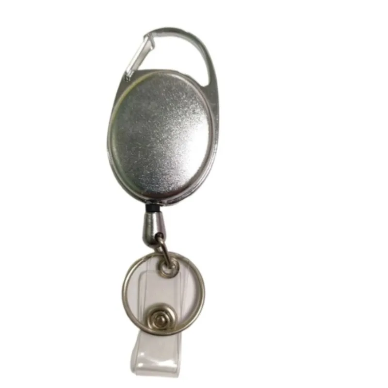 Egge-Llavero retráctil con forma de carrete de insignia, Clip para tarjeta de trabajo, fácil de tirar, para personal de enfermera