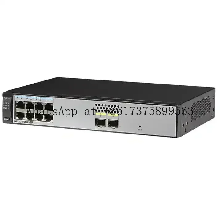 S 1720-10 GF-PWR-2 P Ful Managed Switch 8-Port Gigit POE + 2 Optical Ports 68 Gbps Bandwidth