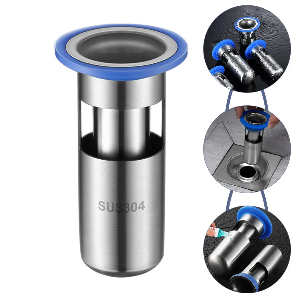 

Фильтр для напольного слива из нержавеющей стали: защита от запаха, универсальная крышка для слива в ванной, уловитель волос и пищевых отходов