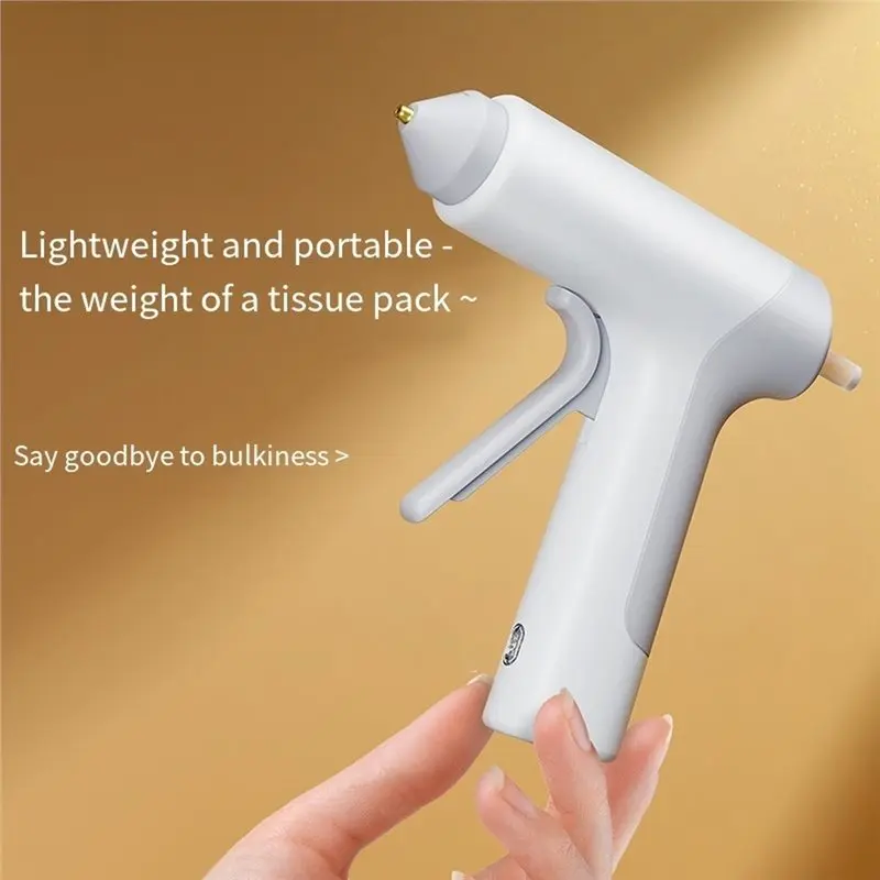 PHFU-Wireless 10W USB Type-C Hot Glue Gun 20 7Mm Glue Sticks Auto Shutoff Ideal For School DIY Crafts Repairs A