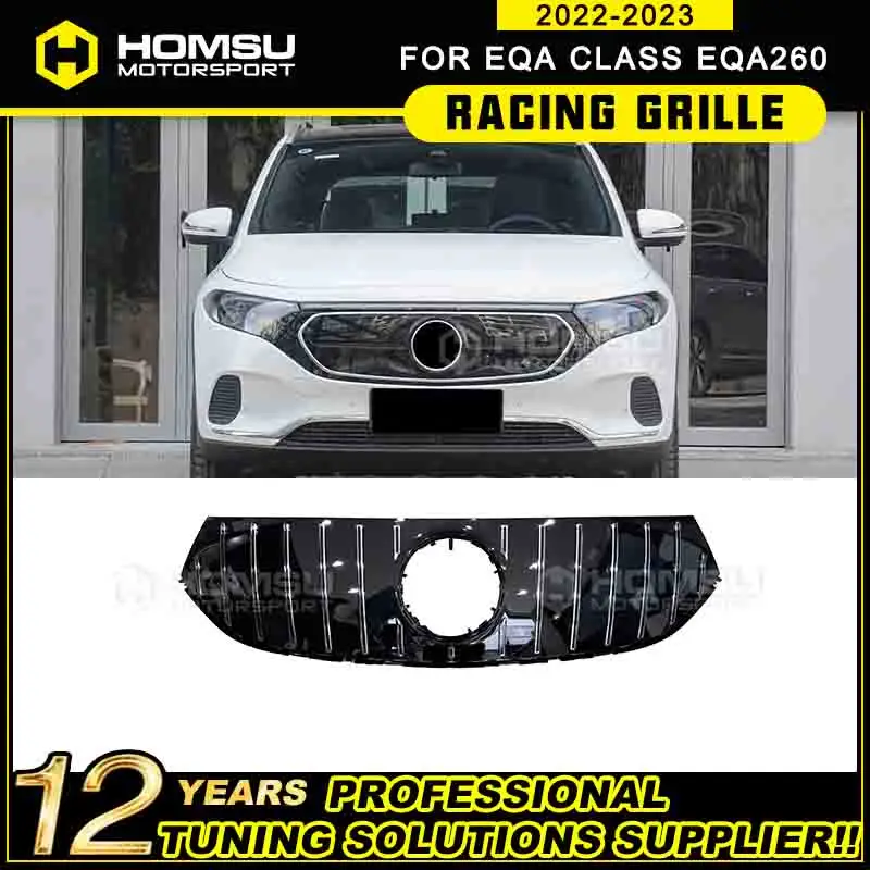 Year 2022-2023 EQA260 Front Bumper Grille Gt Style With Front Camera hole For merced EQA Grille For EQA Electronic Vehicle