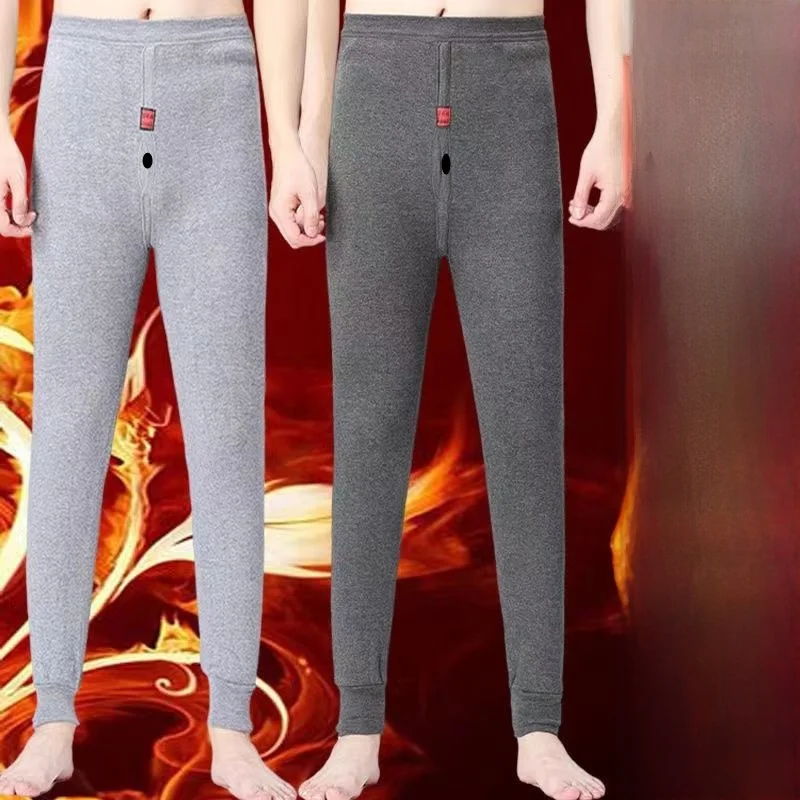 

Мужские зимние брюки с флисовой подкладкой, облегающие, тонкие, с высокой талией, из полиэфирного волокна, однослойные, молодежные, длинные