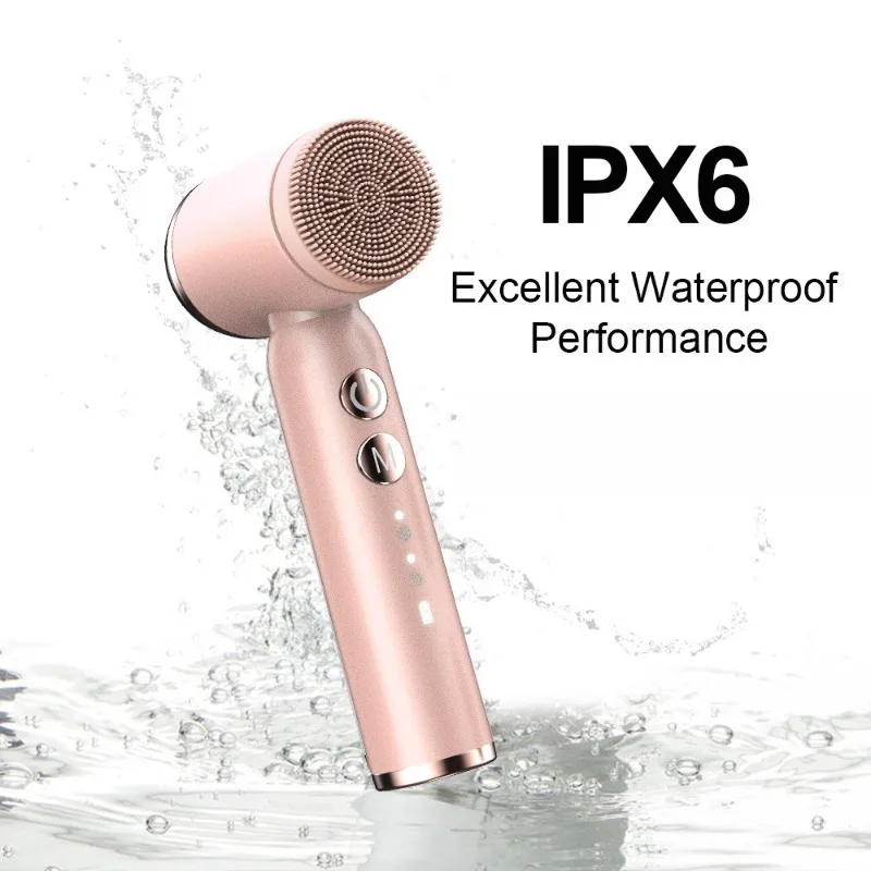 مدلك تنظيف الوجه للنساء، معدات تجميل البشرة المقاومة للماء، منظف كهربائي، فرشاة تنظيف العناية بالبشرة العميقة #1