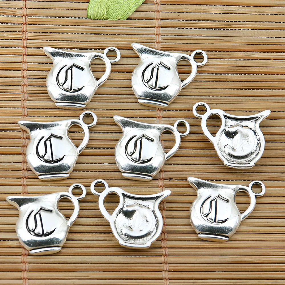 30pcs 14x17mm hole 2mm teapot design charms EF2325