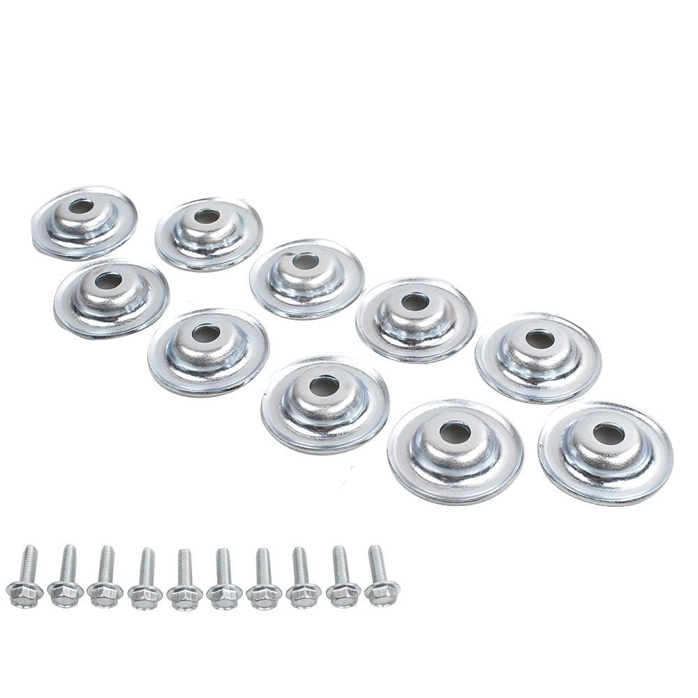 MUGE-10 Piece Set UTV Skid Plate Washer Bolt Fits All Polaris General Ranger RS1 RZR RS-QRF024