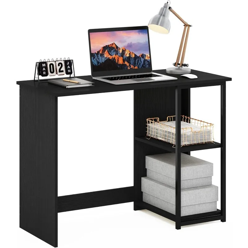

POPULAR Camnus Modern Living Computer Desk 40 Inch, Americano/Black