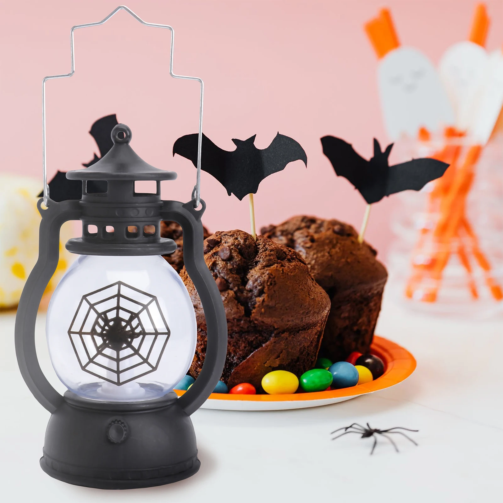 

4pcs Pumpkin Night Light Retro Decor Vintage Halloween Lamp LED Solar Outdoor Garden Party Led Halloween Lamp Decor Props