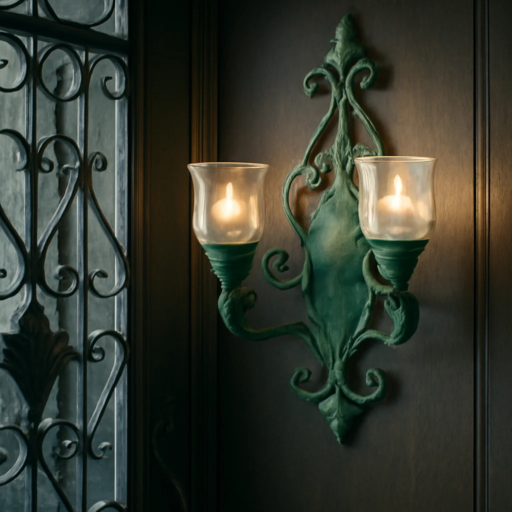 

Juhan-Wall Hanging Candlestick, Wind Lamp, Retro Iron Art, Renovation Decoration, Grocery, Garden, Courtyard, French Style