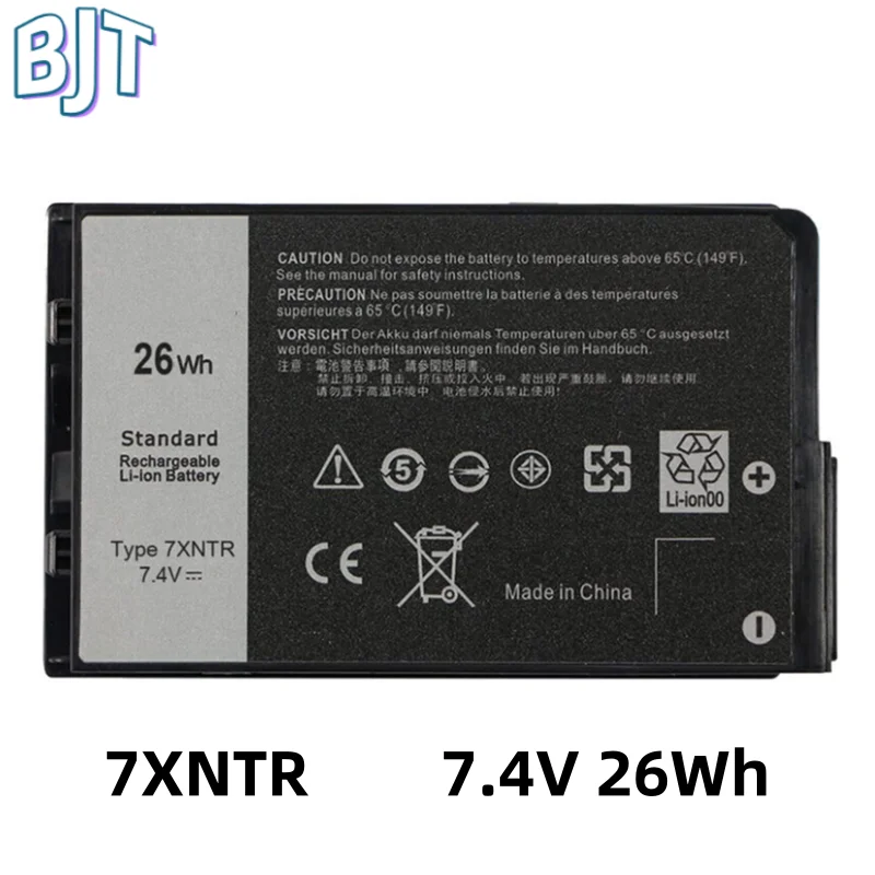 

New 7.4V 26Wh 3513mAh 7XNTR Laptop Notebook Batteries For Dell Latitude 7202 7212 Rugged Extreme Tablet J7HTX 4Cell