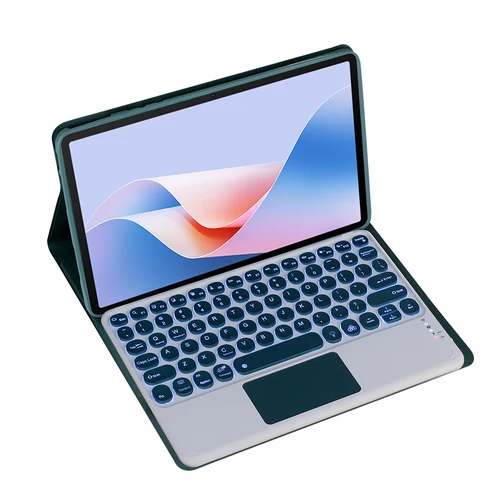 Funda para tableta con teclado Bluetooth para Lenovo Tab M9, versión 2023, Funda de TB-310FU de 9 pulgadas con Funda magnética de TB-310XU redonda