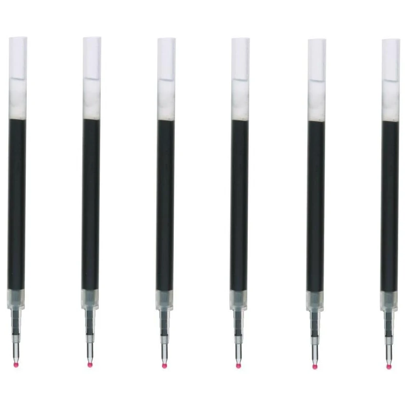 

Smooth Writing Gel Ink Ballpoint Pen Refills Black 0.5 mm 6 Pack