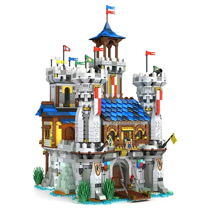 Military Medieval Country Castle Building Blocks City Gate Knight Siege Bridge Windmill Kids Toy For Boys Girls Gifts